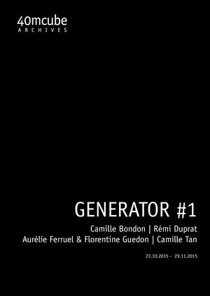 40mcube - Inventaire - Generator #1