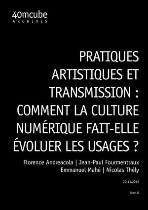 40mcube - Inventaire - Colloque Pratiques numérique - Tome 2 (2015)