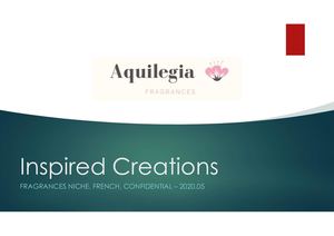 Aquilegia Fragrances' Creations as of  05/2020