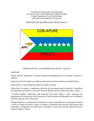 Bandera Cor Apure Arauca