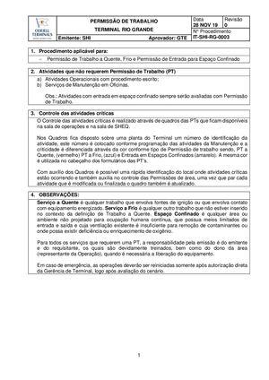 Gqrgprocedimento Permissão De Trabalho Rev 01