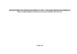 Répertoire Photographes