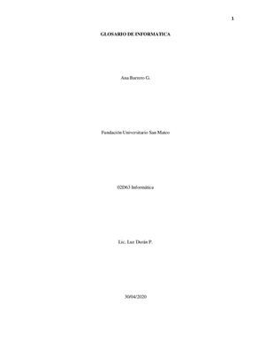 Glosario De Informatica