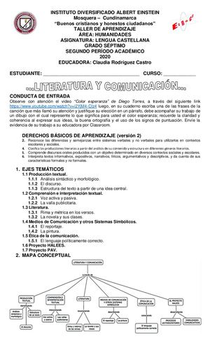 Taller Lengua Castellana Septimo 2p