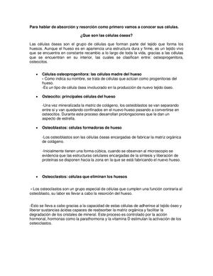 Resorcion En Los Huesos