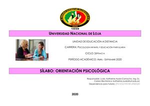 Silabo Orientación Psicologica Psicologia Infantil Kathesep20
