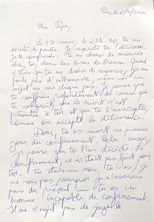 La lettre d'Amélie Nothomb