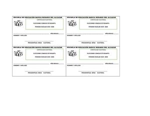 Certificado Electoral