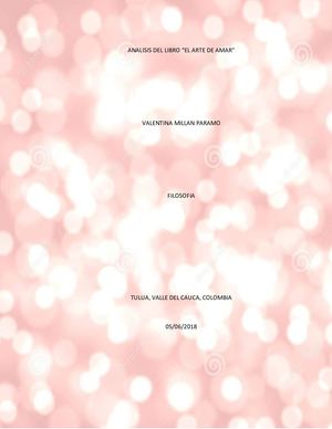 Analisis Del Arte De Amar