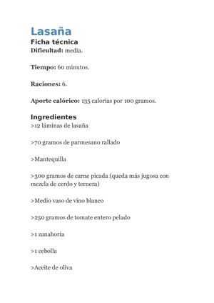 Lasaña