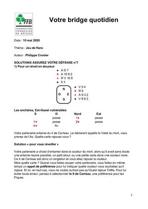 81. Solutions Philippe Cronier 10 05 2020