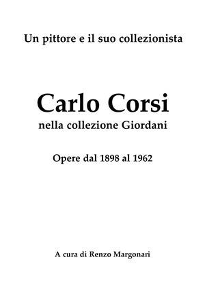 Catalogo Carlo Corsi nella Collezione Giordani