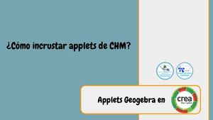 ¿Cómo Incrustar Applets Geogebra En Crea