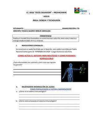 Calaméo - Ficha De Ciencia Y Tecnologia