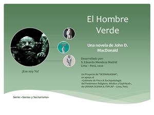 El Hombre Verde, Una Novela de John D. MacDonald