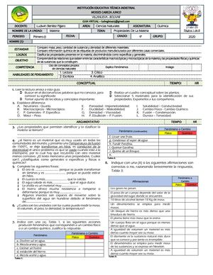 Guia 9° Qmk Calse Vitual 1 2020 P Materia