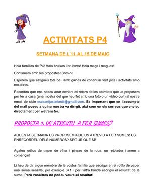 ACTIVITATS P4