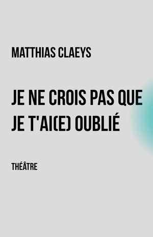 Je ne crois pas que je t'ai(e) oublié