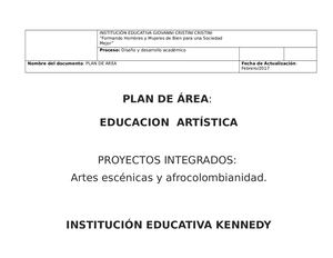 Plan De Educacion Artistica 3
