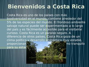 Bienvenidos A Costa Rica