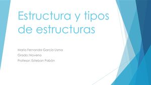 Estructura Y Tipos De Estructuras
