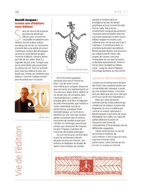 Benoït Jacques : 30 ans d'édition sans éditeur