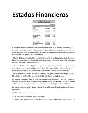 Estados Financieros