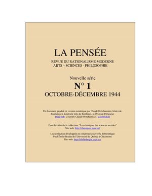 La Pensee No 01