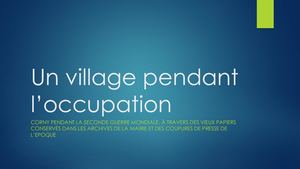 Un Village Pendant L Occupation (6) Dans La Presse Locale