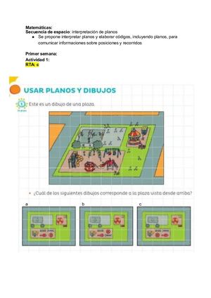 Matemáticas Espacio  3 B
