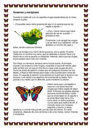 Gusanos y Mariposas