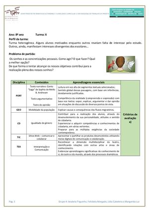 Planificação do Projeto DAC - Grupo4