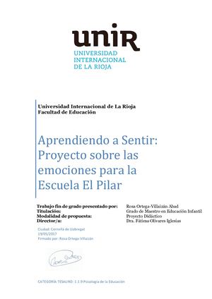 Proyecto De Las Emociones