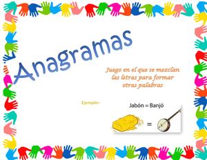 Anagramas Desarrollo Sensorial
