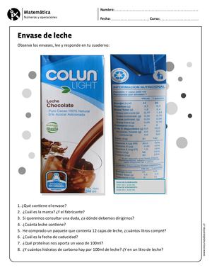 Envase De Leche