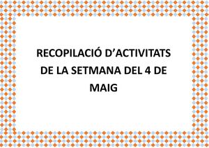 Recopilació Activitats
