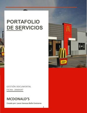 Bello Contreras Laura, Portafolio De Servicios