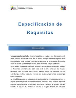 Requerimientos Inmobiliaria