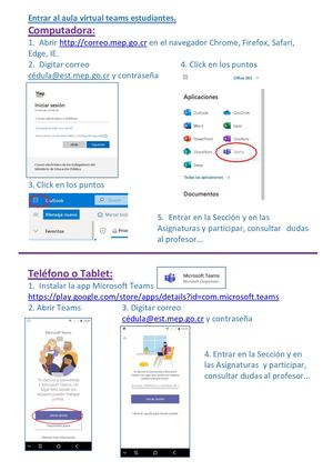Como Entrar Al Aula Virtual Teams Para Estudiantes