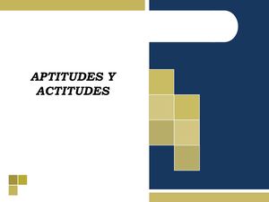 Presentacion De La Actitud Y La Aptitud