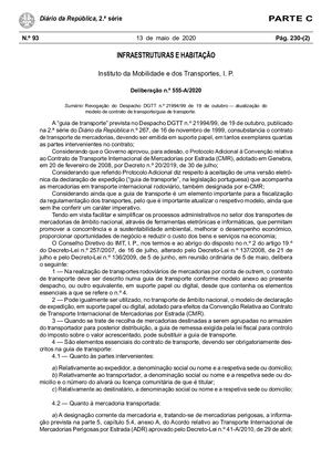 IMT Contrato Transporte Revogação Revista CAMIÃO