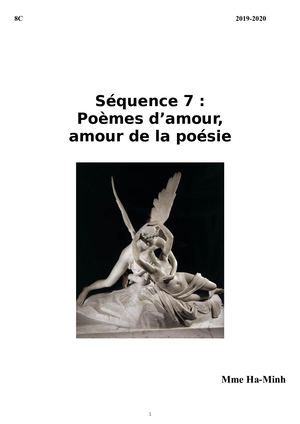Séquence 7 Poèmes D'amour, Amour De La Poésie