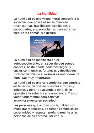 La Humildad