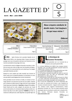 LA GAZETTE D'ORGANIC SUCCESS - 2° TRIMESTRE