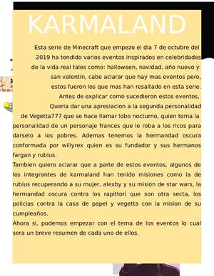 eventos de karmaland