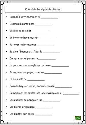 Conciencia Morfosintáctica Oraciones Inacabadas Adultos