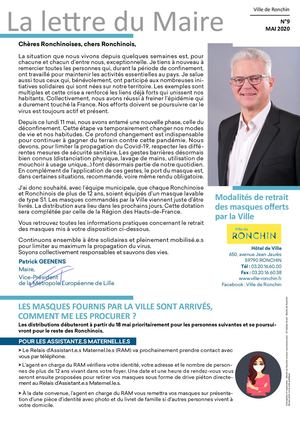 Lettre Du Maire mai 2020