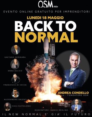 Evento Online Gratuito del  18 Maggio 2020 - Back to Normal