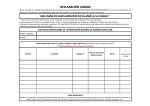 Declaracion Jurada Sepe Cargas Familiares