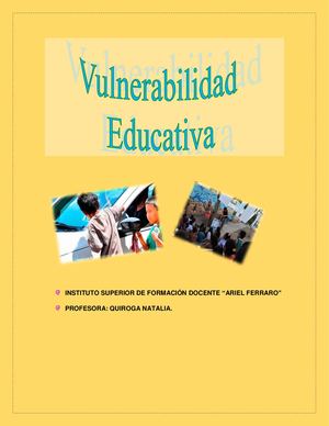 Vulnerabilidad Educativa